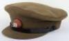 Scarce WW2 11th or 12th (Queens Westminster) Battalion Kings Royal Rifle Corps Officers Service Dress Peaked Cap - 8