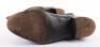 Pair of Short Black Leather Officers Boots - 7