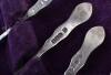 Two sets of silver teaspoons, James Beebe 1824 and James Deakin & Son 1922 - 5