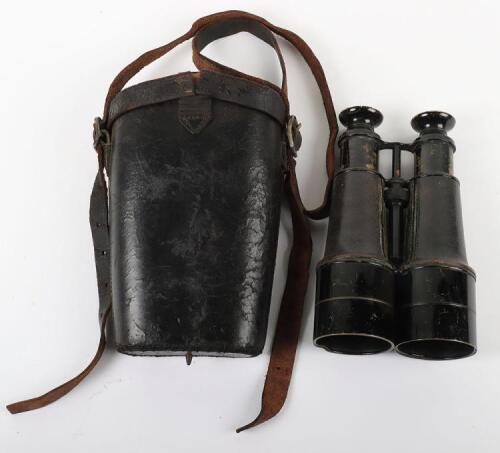 Rare and Historically Important Large Naval Binoculars Presented by Henry, Prince of Prussia, the Kaiser&rsquo;s Brother, to an English Naval Officer Prior to WW1