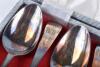 Two sets of silver teaspoons, James Beebe 1824 and James Deakin & Son 1922 - 10
