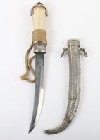 Moroccan Silver Mounted Dagger Jambya