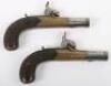Pair of Boxlock Percussion Pocket Pistols c.1830 - 3