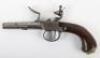 Unusual Belgian or French Copy of an English Boxlock Flintlock Travelling Pistol c.1780 - 8