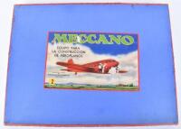 Boxed Meccano No 2 Spanish Export Aeroplane Set