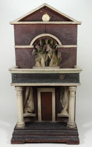 Painted wooden Dolls House Villa, 1880s,