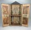 Painted wooden Dolls House Villa, 1880s, - 2