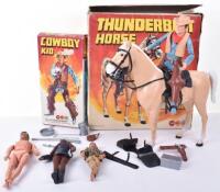 Marx Toys Cowboy Kid & Thunderbolt Horse
