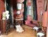 A good, early painted wooden Irish Town three storey Dolls House, Irish 1840s/50s, - 9