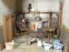 A good, early painted wooden Irish Town three storey Dolls House, Irish 1840s/50s, - 10