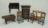Waltershausen bureau, dressing table and chair, German 1880s/90s,