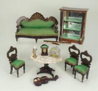 Waltershausen suite for salon, German 1880s/90s,