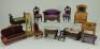 Collection of Dolls House furniture, German 1870-90,