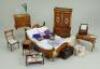 Suite of Tarbena 1/12th scale Regency style painted wooden Dolls house furniture,