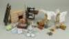 Collection of Dolls house Garden and Kitchen/scullery furniture and accessories, - 2