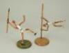 Rare pair of interesting wooden articulate Olympic athletes, German circa 1972, - 2