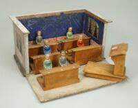 Wooden toy school, French circa 1915,