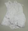 Thirteen long white cotton baby nightgowns, mostly 19th century, - 3