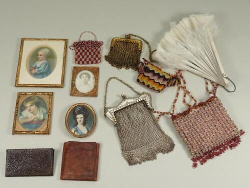 Collection of miniature dolls accessories,