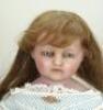 Large Meech poured wax shoulder head doll, English 1850s, - 2