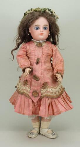 A Francois Gaultier bisque head Bebe doll, French circa 1895,