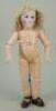 Rare and interesting early bisque head mystery Bebe doll for &lsquo;AU NAIN BLEU&rsquo; of Paris, French circa 1880, - 3