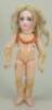 A good and early Almond eyed Portrait Jumeau bisque head Bebe doll, French circa 1880, - 4