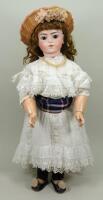 A good size 12 Bru Jne R bisque head bebe doll, French circa 1895,