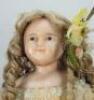 Wax over composition shoulder head doll, English circa 1860, - 2