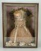 A wax over composition Pumpkin shoulder head doll in case, German 1860s,