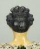 Wonderful all original early papier mache shoulder head doll, German 1830-40, - 3