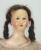 Early all original papier-mache shoulder head lady doll, French circa 1850, - 2