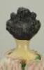 Early all original papier-mache shoulder head lady doll, German circa 1850, - 3