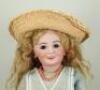 Extremely rare size 5 bisque head Jumeau character doll mould 203 from the &lsquo;Series Fantastique&rsquo;, French circa 1895, - 2