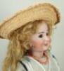 Extremely rare size 5 bisque head Jumeau character doll mould 203 from the &lsquo;Series Fantastique&rsquo;, French circa 1895, - 3