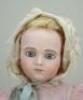 Early Leon Casimir Bru Jne bisque head Bebe doll, size 8, French circa 1885, - 3