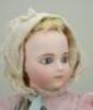 Early Leon Casimir Bru Jne bisque head Bebe doll, size 8, French circa 1885, - 4