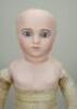 Early Leon Casimir Bru Jne bisque head Bebe doll, size 8, French circa 1885, - 6