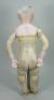 Early Leon Casimir Bru Jne bisque head Bebe doll, size 8, French circa 1885, - 7