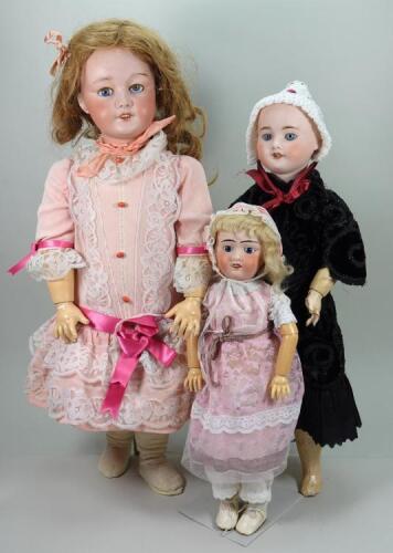 Large S.F.B.J 301 bisque head doll, French circa 1915,