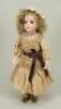 A good Leon Casimir Bru Jne bisque head Bebe doll, size 4, French circa 1884-89,