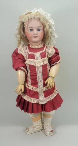S.F.B.J 301 bisque head girl doll, French circa 1910,