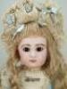 Tete Jumeau size 9 bisque head Bebe doll, French circa 1890, - 2