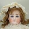 J.D Kestner bisque head doll, German circa 1900, - 2