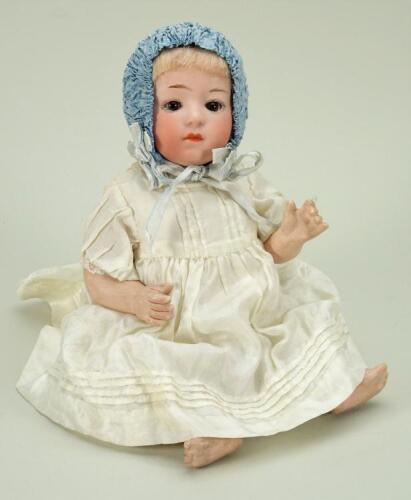 Gebruder Heubach bisque head &lsquo;Pouty&rsquo; baby doll , German circa 1910,