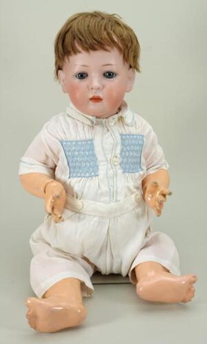 Hertel, Schwab & Co 157 bisque head character baby, German circa 1905,