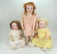 Large Kestner 152 bisque head baby doll,