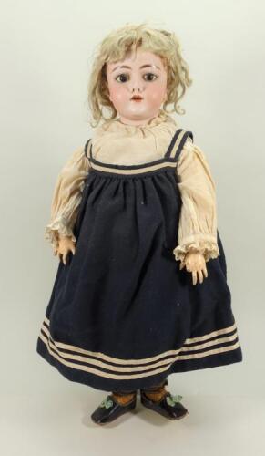 Heinrich Handwerck 109 bisque head doll, German circa 1895,