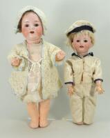 A.M 990 bisque head doll, German circa 1915,