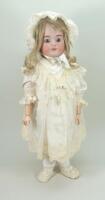 Simon & Halbig 1079 bisque head girl doll, German circa 1910,